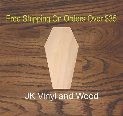 $104.99 • Buy Coffin, Casket, Laser Cut Wood, Wood Cutout, Crafting Supply, A272