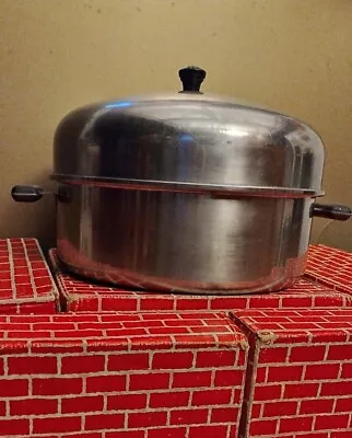 Vintage Stock Pot Dome Lid 8qt American Stainless Kitchen Co Thermalloy 18-8  • $31.50