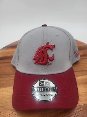 Washington State Cougars NCAA New Era  2 Tone  Neo  39THIRTY Flex Hat - Maroon • $494