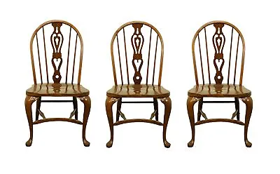 $469.99 • Buy Set Of 3 PENNSYLVANIA HOUSE Solid Walnut Rustic Traditional Spindle-Back Dini...