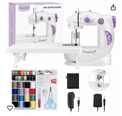 Magicfly Mini Dual Speed Sewing Machine For Beginner With Extension Table -... • $22