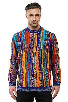 Geccu 3D Multi Colour Pure Merino Wool Sweater Knitwear Jumper  • $279