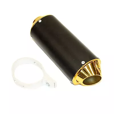 38mm GOLD Alloy Exhaust Muffler + Clamp 125cc 140cc 150cc PIT PRO Dirt Bike • $41.19