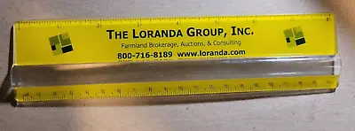 Vintage Advertising Ruler - Acrylic Magnifying Strip - 8  - The Loranda Group • $9.95