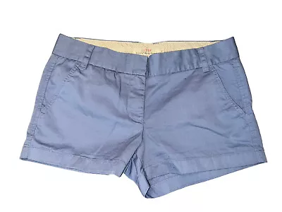 J Crew Chino Shorts Size 6 Light Blue 3” Inseam EUC 100% Cotton • $13.99