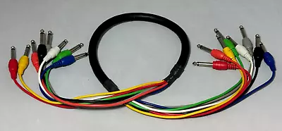 Hosa 8-channel ¼” TS Male To ¼” TS Male Snake Cable 1M – 39” – Tested • $17