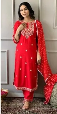 Designer Beautiful Kurti Set Dress Indian Bollywood Ethnic Tunic Kurta Pant Set • $73.17