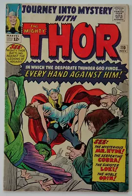 Comic Book- Journey Into Mystery With Mighty Thor #110 Kirby & Lee 1964 • $45