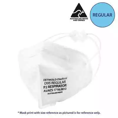 Detmold D95 Regular Size With Fit Clip P2 (N95) Respirator Mask 25pcs • $28