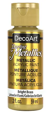 DecoArt Dazzling Metallics Acrylic Paint 2oz - 27 Colours - Buy 5 Get 6th Free • £3.45