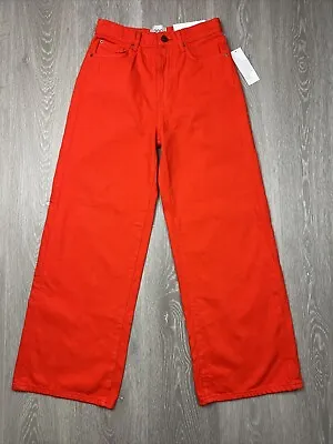 Urban Outfitters BDG Womens High & Wide Orange Jeans Size 27 (New) • $39.95