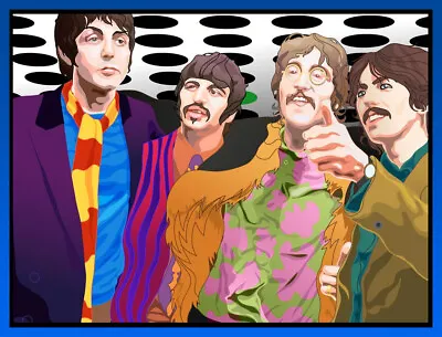 The Beatles Poster Artwork Print Music Posters - HD A3 - FREE NEXT DAY DELIVERY • £6.99