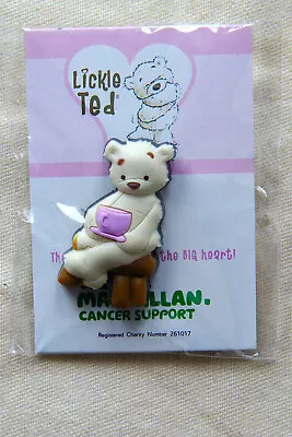 We Are Macmillan Cancer Support  Lickle Ted Pin Badge Unused • £1.99