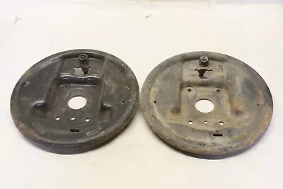 Original 1946 1947 1948 Cadillac Spindle Brake Shoe Front Backing Plates Pair GM • $56.07