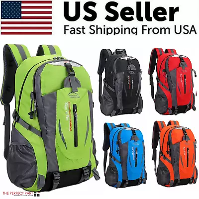 40L Men Women Travel Backpack Rucksack Camping Laptop Hiking School Book Bag USA • $15.89