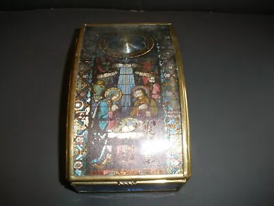 Via Vermont Glass Trinket Box Nativity Scene 5  X 3  X 2  • $24.99