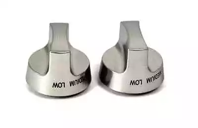 MHP Gas Grill Two (2) Pack Silver Chrome Gas Burner Control Knobs     GGK10S-Set • $14.99