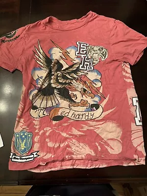 Ed Hardy Red Muscle T Shirt Large • $20