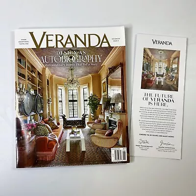 Veranda Magazine May June 2022 Design As Autobiography Home Style Decorating • $11.99