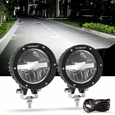 AUXBEAM For Ford F-150 4 Inch LED Spot Light Pods Work Hi-Lo Combo Driving Lamp • $85.99