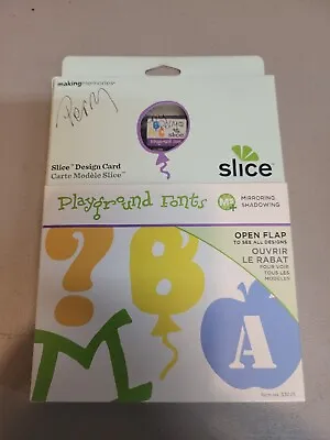 Making Memories Slice Playground Fonts Design Card Cartridge #33075 -Free S&H • $9.99