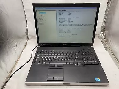 Dell Precision M6500 Laptop BOOTS I7-M620 4GB RAM No HDD No OS READ • $44.95