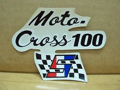 Vintage NOS Speedway Minibike Gas Tank Sticker Moto Cross 100 • $15.99