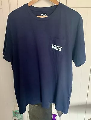 Vans T Shirt Blue Xl • £7