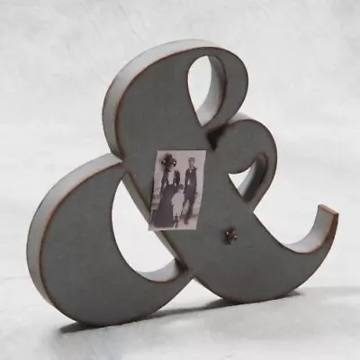 Retro Style Ampersand Metal Sign Magnetic Memo Board • £29.99