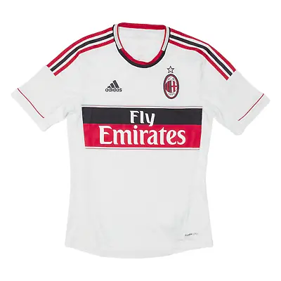ADIDAS AC Milan Climacool Mens Football Shirt T-Shirt White S • £23.99