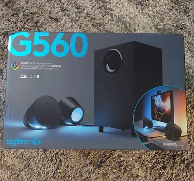 New Logitech G560 LIGHTSYNC Gaming Speakers W/Game Driven RGB Lighting-MSRP $199 • $149.94