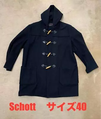 Schott Duffel Coat Dark Blue Size 40 • $17
