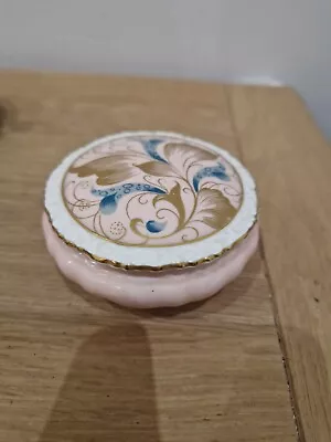 Coalport Pink Bone China  Orchid Pattern  Covered Trinket Dish  • £5