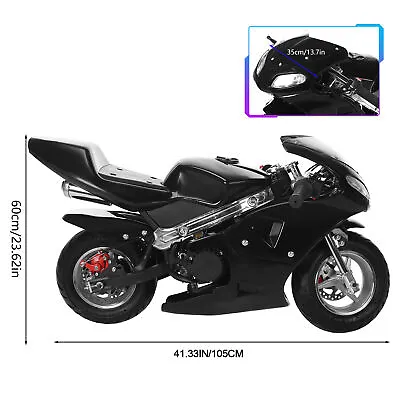 Gas Pocket Bike 49cc Engine Gas Powered 2-Stroke Mini Motorcycle Rocket For Kids • $249.99