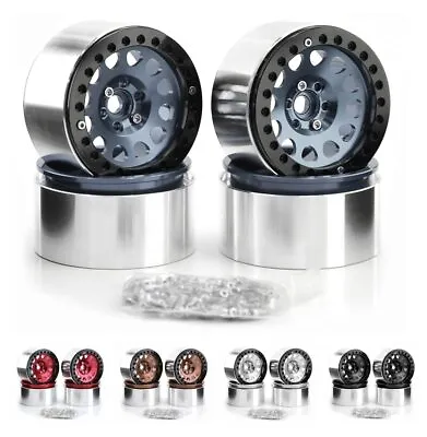 2.2  Beadlock Wheel Rim Wheel Hub For 1/10 RC Crawler Car Axial SCX10 Wraith D90 • £39.99