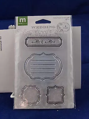 New Making Memories Clear Stamp Set Mini Journaling Wedding Mr And Mrs 31754 • $5.99