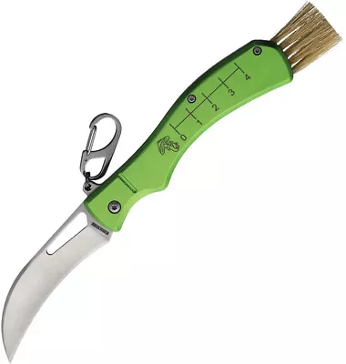 Rough Ryder RR2540 Mushroom Hunter 3  Satin Green Brush End Folding Knife • $19.90