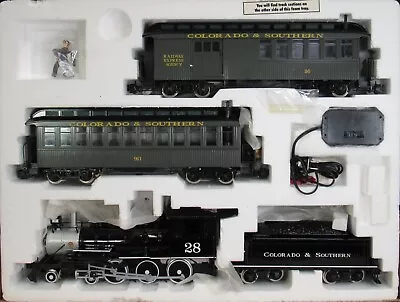 VINTAGE Bachmann 90092 Colorado & Southern Passenger Train Set G-Gauge NOS • $508.18