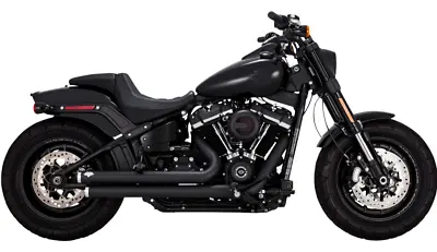 Vance & Hines 47339 Black Big Shot Staggered '86-'17 Harley Softail FXST FLST • $1149.99