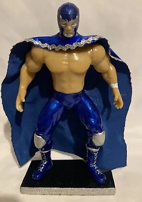 Blue Demon Wrestler 7in Action Figure Mexican Toys LUCHA LIBRE MEXICANA (azul) • $23.99