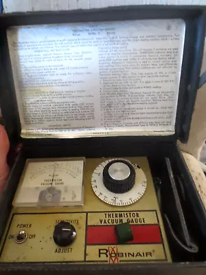 $29.99 • Buy Vintage Robinair Thermistor Vacuum Gauge Model 14010 With Guage Tube