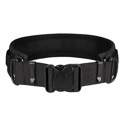 Camera Lens Bag Waist Belt Strap Pocket For Camera Tripod Monopod Hook Buckle • £12.40