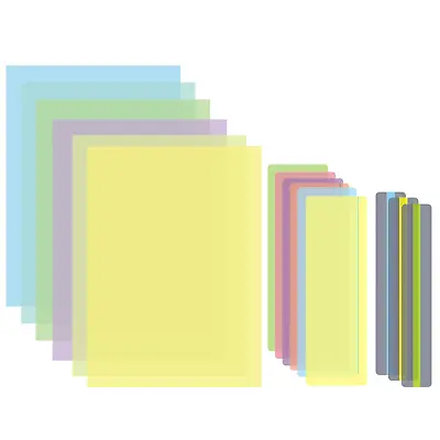 15pcs Dyslexia Overlays Dyslexia Coloured Overlays For Dyslexia Coloured Reading • £11.40