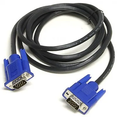 VGA Male To Male 15pin Cord Connects Monitor To Computer Video 6ft Cable • $7.99