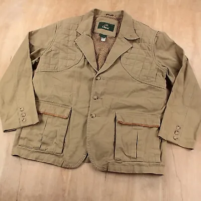 Vtg 90s ORVIS Cotton Twill Shooting Blazer Field Jacket MEDIUM Hunting Safari • $58