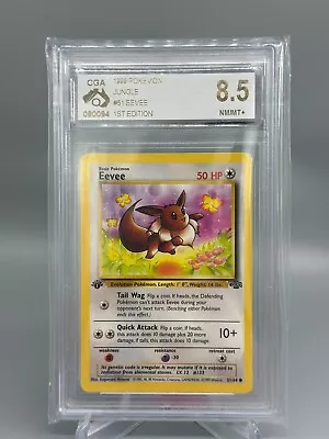 Eevee - 51/64 - Common 1st Edition CGA Graded Pokemon Card • $32.99