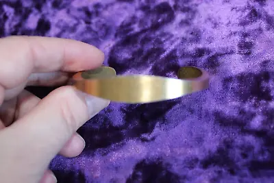 Vintage SIGNED SPEIDEL Modernist Brushed Gold Tone Cuff Bracelet 6  • $9.99