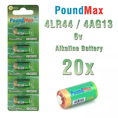 20 X PoundMax 4LR44 4G13476A PX28 L1325 A544 6v Alkaline Battery • £7.79