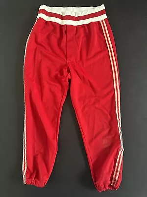 VINTAGE Red Wilson Baseball Pants Adult Size 30 Made In USA 80's • $30