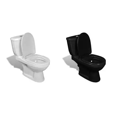 Wall Hung Toilet With Cistern Bathroom Seat Wall Faced Soft Close Flush VidaXL • £214.99